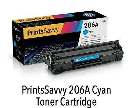 PrintsSavvy 206A Cyan Toner Cartridge